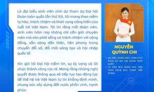 Đại biểu sinh viên Việt Nam gửi thông điệp tới Đại hội Đoàn XIII