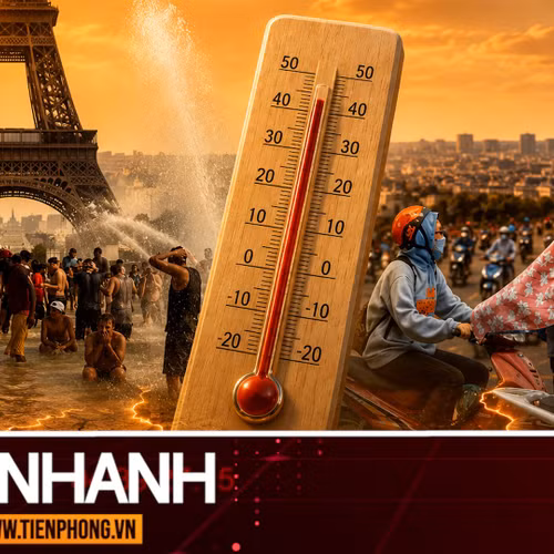 TIN NHANH: Chuyên gia phân tích về hiện tượng nắng nóng phá kỷ lục hơn 100 năm ở Pháp