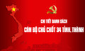 CÁN BỘ CHỦ CHỐT 34 TỈNH, THÀNH