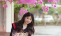 Cô giáo Nguyễn Thị Thu Nga (bên trái) cùng các em học sinh mầm non Mã Đà