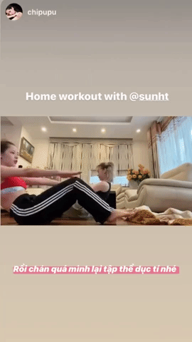 Hưởng ứng 'Ở nhà vẫn vui': Chi Pu mở phòng gym tại gia, tạo xu hướng nhảy mới ảnh 1