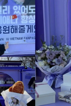 "Vén rèm cánh gà" sau xe cà phê fan Việt gửi IU: Từ "thở dốc" đến "thở phào"