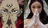 Cặp đôi làm lễ cưới theo phong cách Jujutsu Kaisen, tái hiện cảnh kinh điển