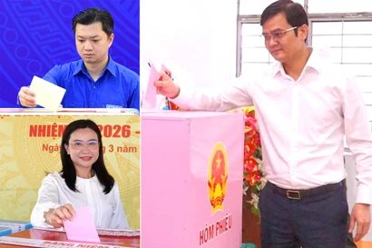 Ban Bí thư Trung ương Đoàn đi bầu, gửi gắm kỳ vọng và niềm tin