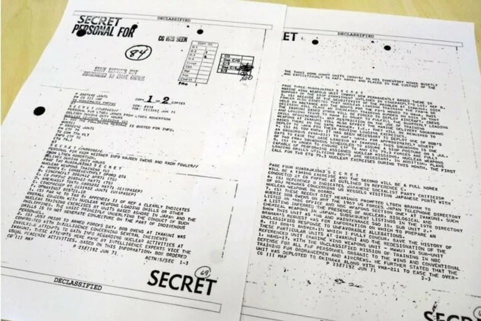 Tài liệu giải mật hé lộ việc Mỹ từng bí mật di chuyển bom hạt nhân giả ở Nhật Bản