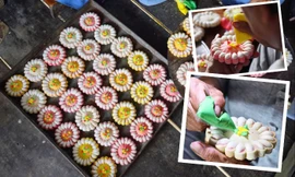 Mê mẩn bánh họng xôi dân gian miền Tây: Cách làm công phu, ngoại hình bắt mắt