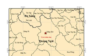 Quảng Ngãi xảy ra động đất liên tiếp vào mùng 5 Tết