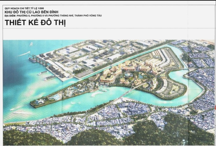 Phối cảnh tổng thể Khu đô thị Cù lao Bến Đình