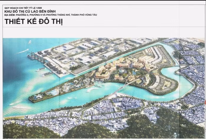 Phối cảnh tổng thể Khu đô thị Cù lao Bến Đình