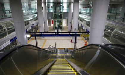 Tạm dừng hoạt động thang cuốn tại ga metro Ba Son
