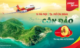 Bay Côn Đảo chỉ từ 0 đồng với '3 ngày vàng' siêu ưu đãi của Vietjet