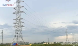 EVNNPT đẩy nhanh tiến độ cụm dự án truyền tải điện phục vụ nhập khẩu điện từ Lào
