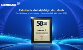 Eximbank được vinh danh top 50 công ty kinh doanh hiệu quả nhất Việt Nam 2025
