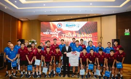 Tập đoàn dược phẩm hàng đầu Nhật Bản tiếp sức cho đội tuyển U22 trước thềm SEA Games 33