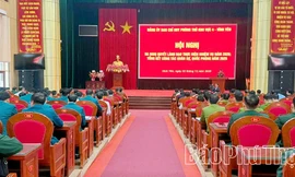 Xây dựng Ban Chỉ huy Phòng thủ Khu vực 4 - Vĩnh Yên theo mục tiêu “mẫu mực, tiêu biểu” cho năm 2026