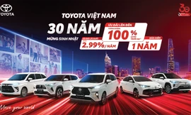 Bùng nổ ưu đãi chúc mừng sinh nhật 30 năm của Toyota Việt Nam 