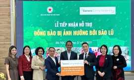 Siemens Caring Hands trao 30.000 EUR hỗ trợ khắc phục hậu quả lũ lụt, sạt lở đất