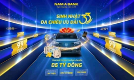 33 năm Nam A Bank: Hoàn tiền mỗi ngày, cơ hội trúng xe honda CR-V Hybrid