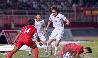 Một mình Hoàng Đức ở giữa sân không đủ giúp lối chơi của đội tuyển Việt Nam giàu sức sáng tạo và đột biến. 