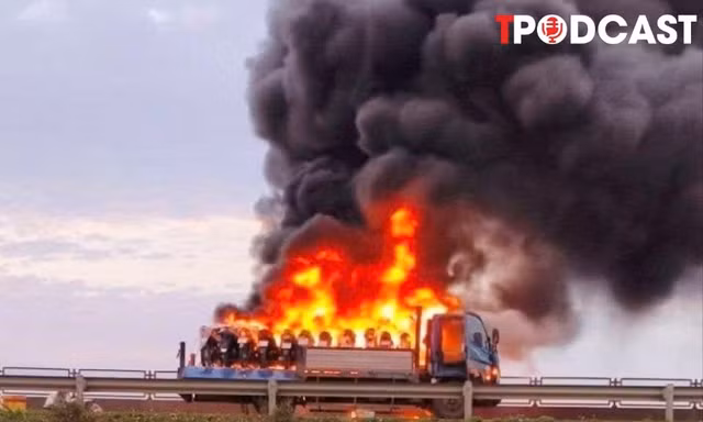 NÓNG 27/2: Vụ tài xế bật khóc vì ô tô chở nhiều xe máy bốc cháy: ‘Tiền đền bù là gánh nặng lớn’