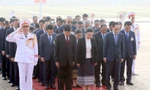Tổng Bí thư, Chủ tịch nước Lào vào Lăng viếng Chủ tịch Hồ Chí Minh