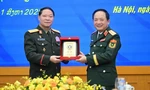 Đại tướng Trịnh Văn Quyết và Trung tướng Vongsone Inpanphim hội đàm tại Hà Nội