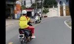 Xác minh clip thiếu niên chạy xe máy độ, che biển số trên đường