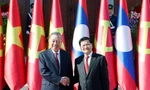 Lễ đón trọng thể Tổng Bí thư Tô Lâm tại thủ đô Vientiane của CHDCND Lào