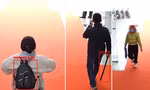 Hình ảnh camera AI nhận diện đặc điểm nhận dạng, hành vi của người tới phòng giao dịch ngân hàng.