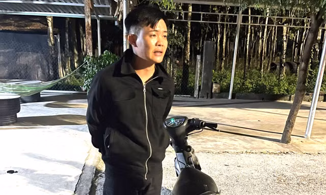 Bắt khẩn cấp nghi can chém bạn nhậu rồi trộm xe máy bỏ trốn