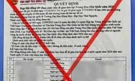 Giấy tờ giả mạo tuyển sinh du học.