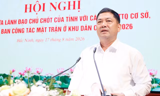 Bí thư Tỉnh ủy Bắc Ninh Nguyễn Hồng Thái kết luận buổi đối thoại.