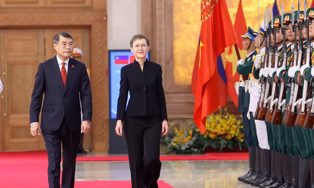 Lễ đón Thủ tướng Liechtenstein lần đầu thăm chính thức Việt Nam