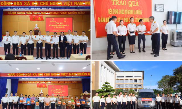 Sự đồng hành của ngành Thuế với những tấm lòng thiện nguyện đã thắp lên hy vọng cho bà con vùng bão lũ. 