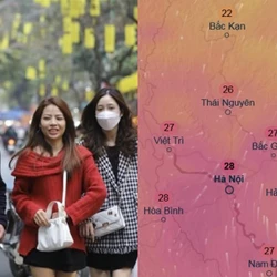 Thủ đô Hà Nội trên đà tăng nhiệt, lên gần 30 độ C vào hôm nào?