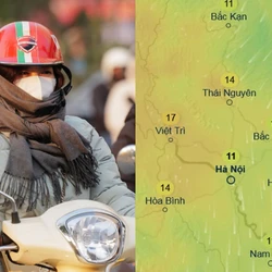 Dự báo 14/12 là ngày có mức nhiệt độ thấp nhất trong đợt không khí lạnh sắp về