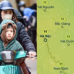 Đợt không khí lạnh mạnh sắp về khiến Hà Nội vừa mưa vừa rét