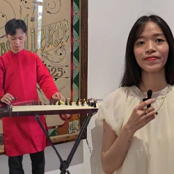Gen Z hào hứng khám phá tranh kiếng trong workshop sáng tạo