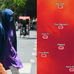 Hà Nội tăng nhiệt, dự báo nhiệt độ cảm nhận chạm ngưỡng 43 độ C