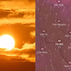 Dự báo nhiệt độ cảm nhận tại Hà Nội lên tới 43 độ và kéo dài nhiều ngày