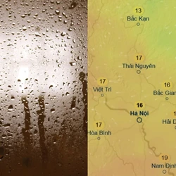 Thủ đô Hà Nội nồm ẩm cao điểm trước khi không khí lạnh về