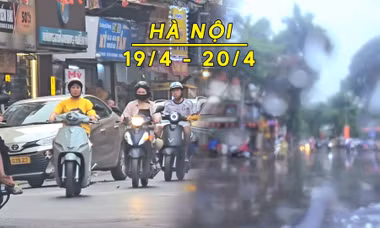 Hà Nội dịu nhẹ, có lúc có mưa rào và dông