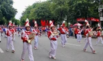100 học sinh của TPHCM biểu diễn nhạc kèn tại phố đi bộ hồ Hoàn Kiếm