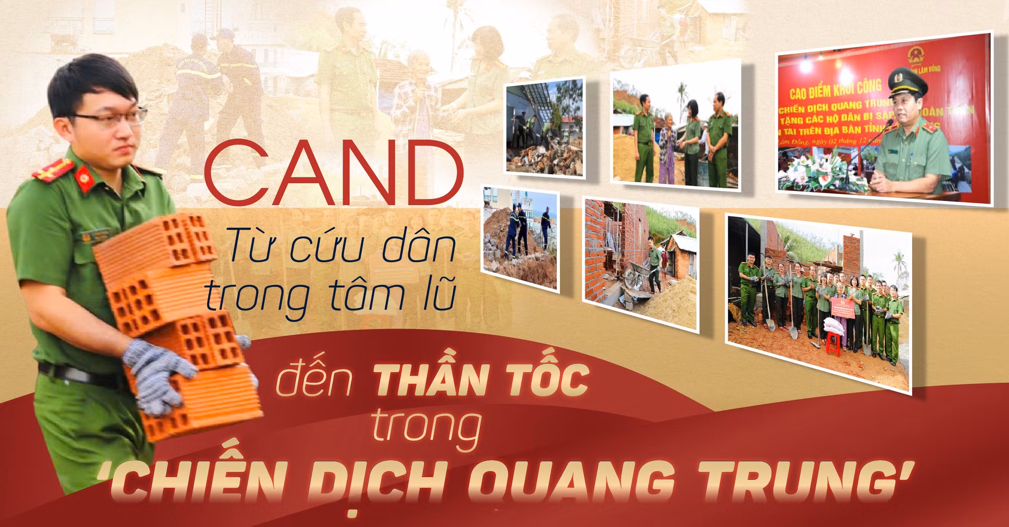 CAND từ cứu dân trong tâm lũ đến 'thần tốc' trong ‘Chiến dịch Quang Trung’