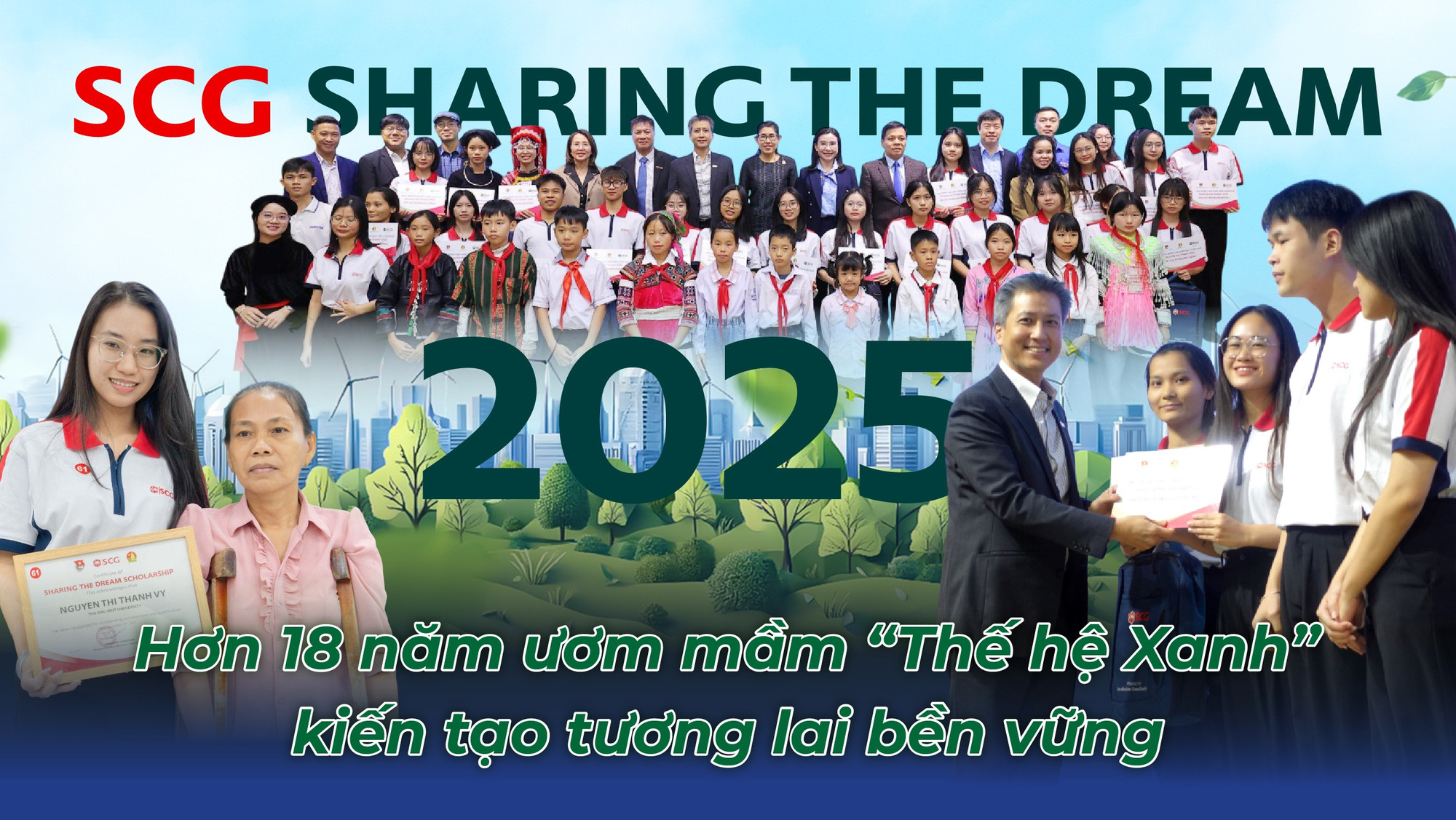 SCG Sharing the Dream 2025: Hơn 18 năm ươm mầm ‘Thế hệ Xanh’ kiến tạo tương lai bền vững 