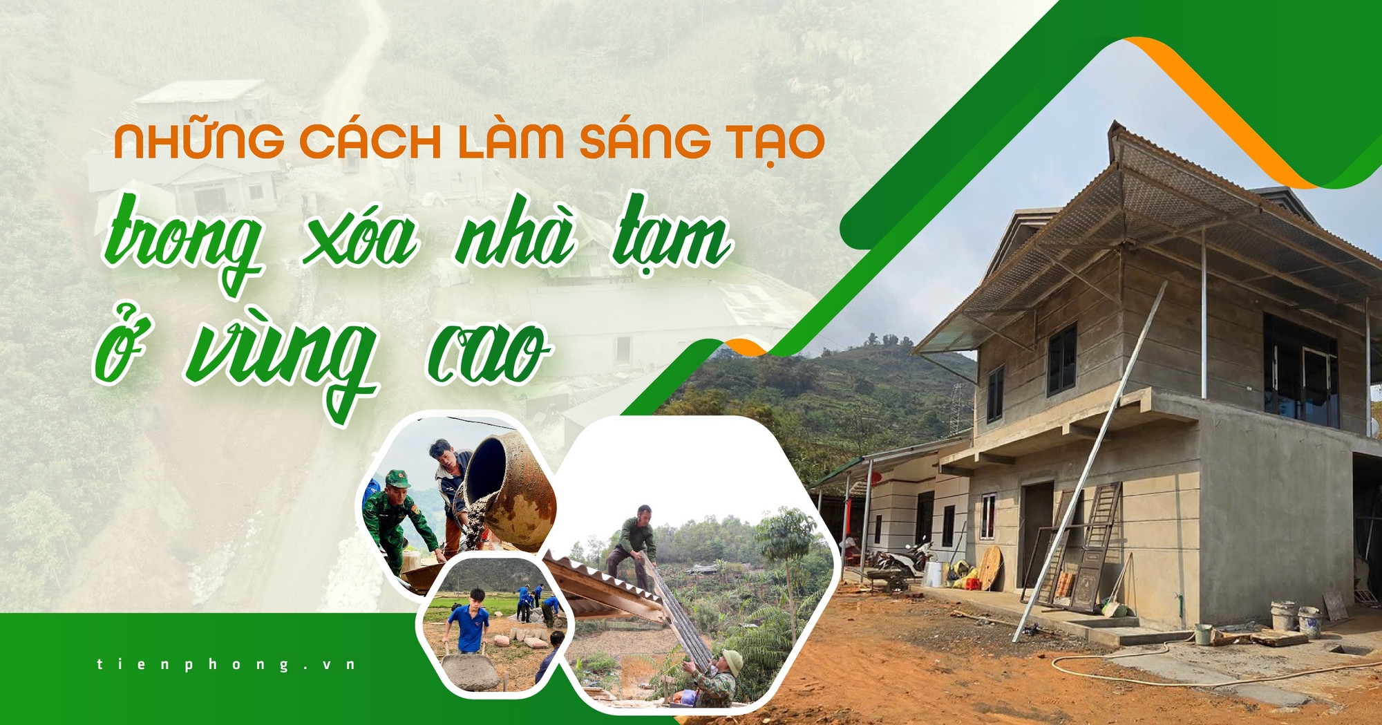 Những cách làm sáng tạo trong xóa nhà tạm ở vùng cao