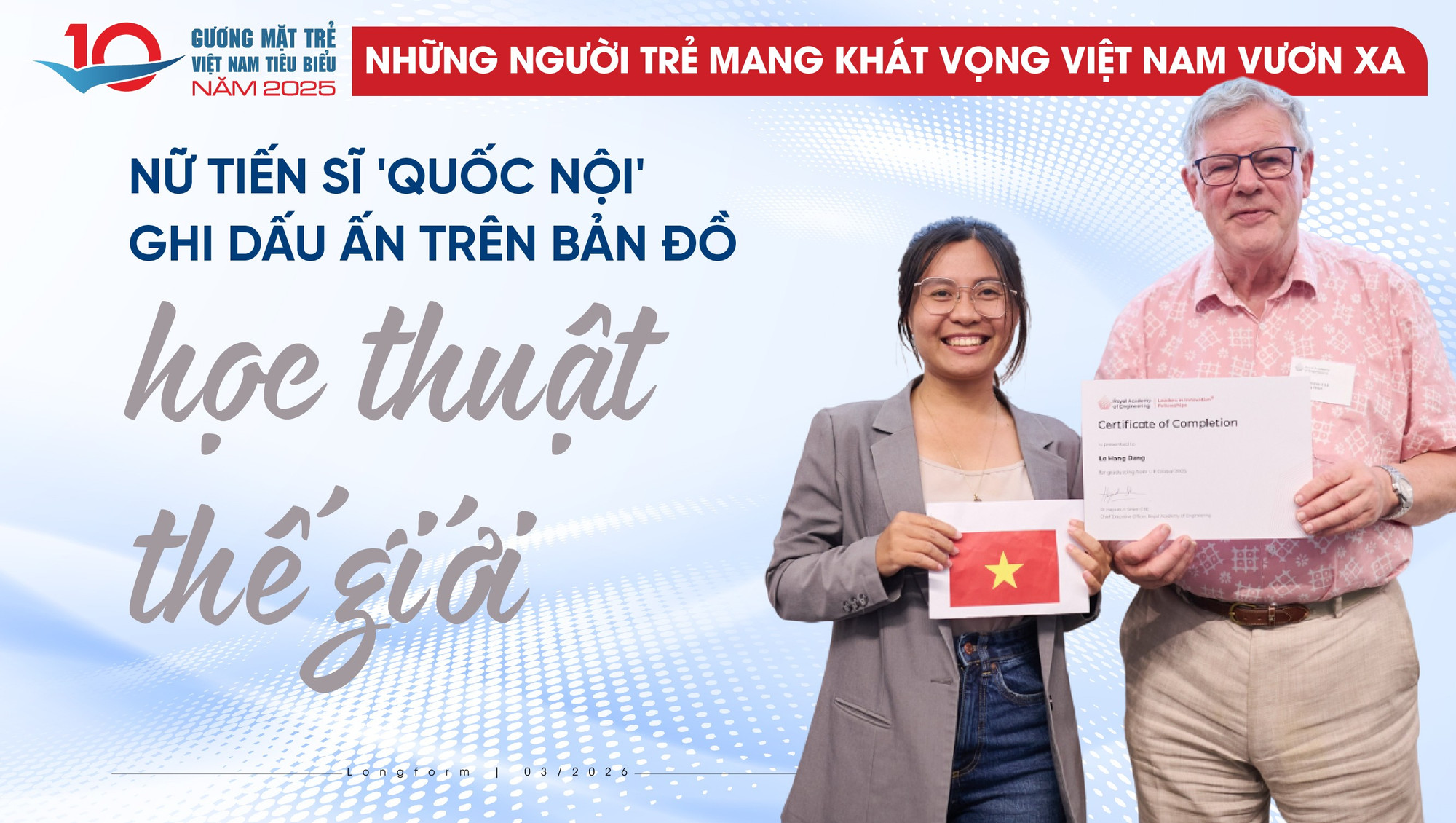Nữ tiến sĩ 'quốc nội' ghi dấu ấn trên bản đồ học thuật thế giới