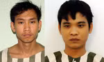 Hai kẻ trộm bị bắt giữ. Ảnh: Nguyệt Triều
