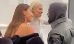 Kanye West ôm Irina Shayk ở hậu trường show diễn
