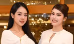 Hoa hậu Thanh Thủy, Á hậu Ngọc Thảo chúc mừng chức vô địch của golfer Tăng Thành Trung 
